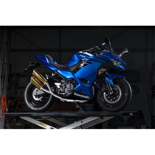 Yamamoto ヤマモトレーシング マフラー 18〜22 Ninja250 チタン TWIN ゴールド 40255-52SAG_2