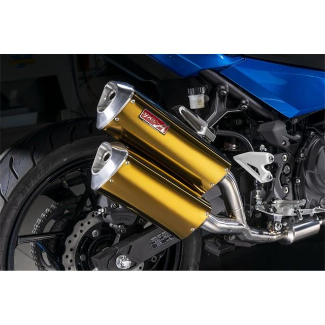 Yamamoto ヤマモトレーシング マフラー 18〜22 Ninja250 チタン TWIN ゴールド 40255-52SAG_3