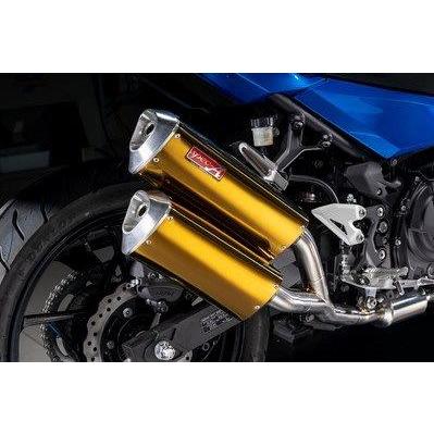 Yamamoto ヤマモトレーシング マフラー 18〜22 Ninja250 チタン TWIN ゴールド 40255-52SAG_4