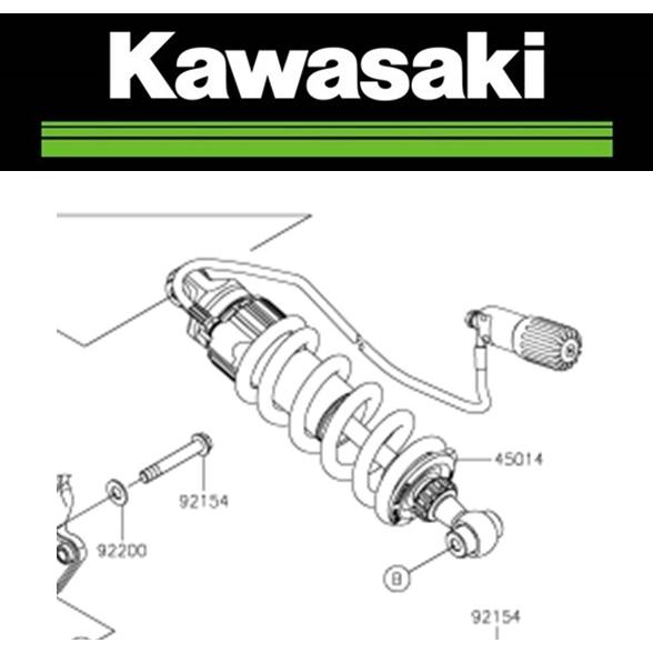 在庫有り 当日発送  Kawasaki 純正 OHLINS オーリンズ リアサスペンション シヨックアブソーバ OHLINS Kawasaki カワサキ Z900RS SE (22〜) 450140711｜moto-occ｜03