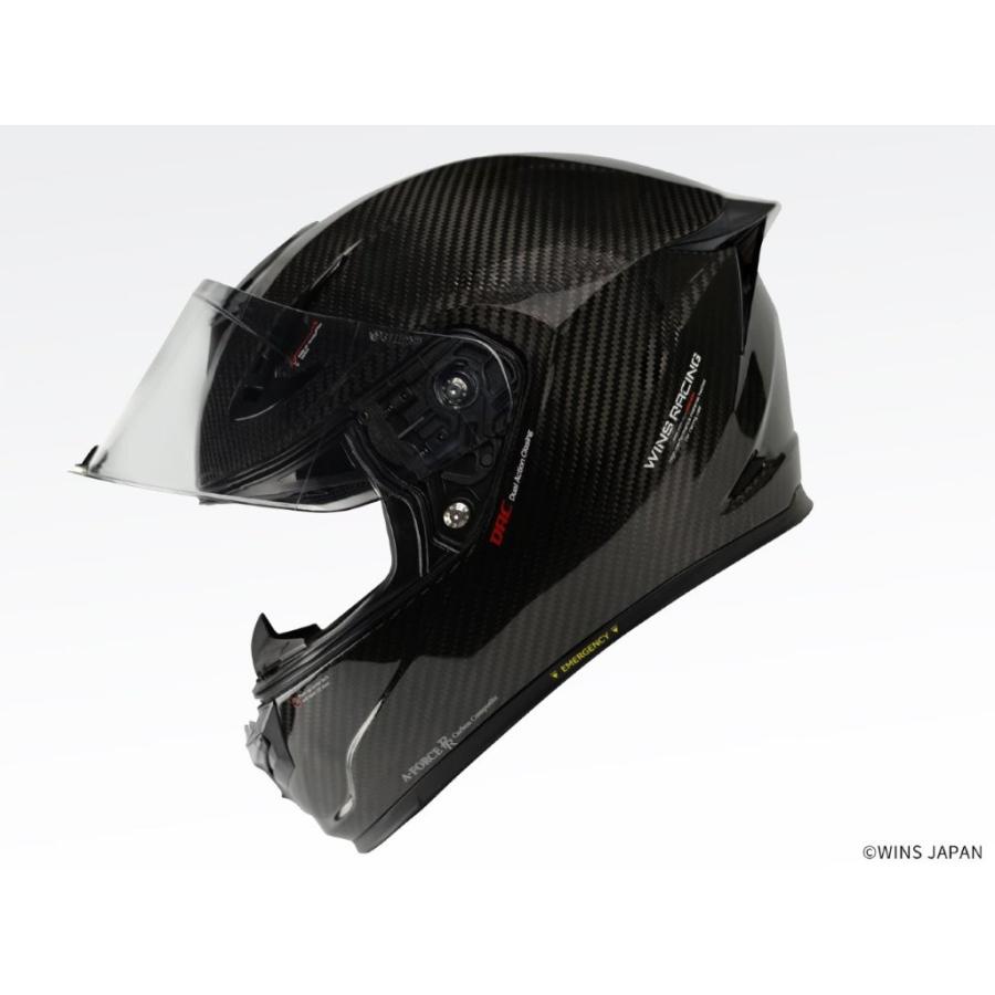 WINS ウインズ ジャパン A-FORCE RR フルフェイスヘルメット MFJ公認 12Kカーボン Sサイズ(55-56cm)の画像