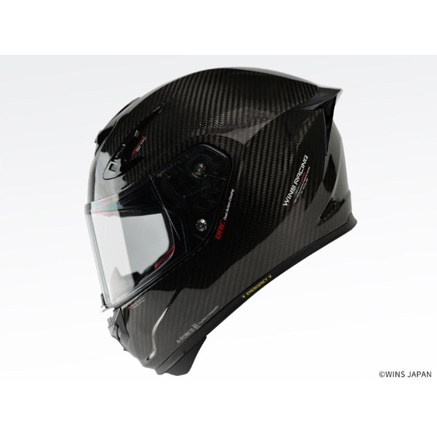 WINS ウインズ ジャパン A-FORCE RR フルフェイスヘルメット MFJ公認 12Kカーボン Sサイズ(55-56cm)の画像
