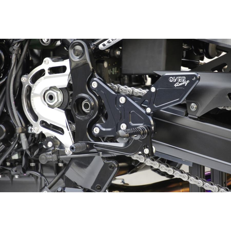 KAWASAKI カワサキ Z900RS(18-22) BACK-STEP バックステップ 4ポジション ブラックアルマイト仕上げ OVER オーヴァー 51-71-01B｜moto-occ｜02