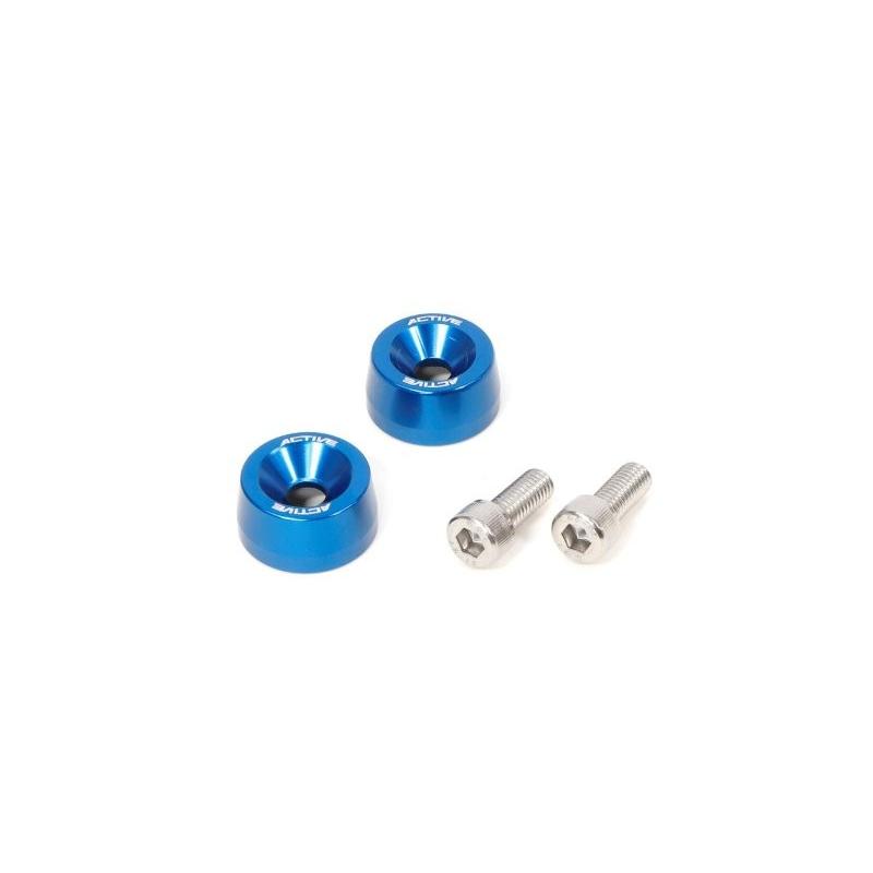 在庫有り ACTIVE アクティブ KAWASAKI用 M8 カラー付 アルミバーエンド