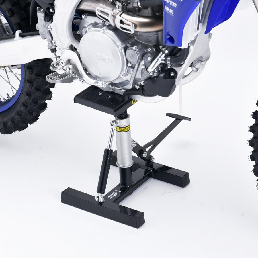 UNIT ユニット A1364 ダンパー付ワイド 油圧ダンパー付リフトスタンド オフロードバイクスタンド |  | 01