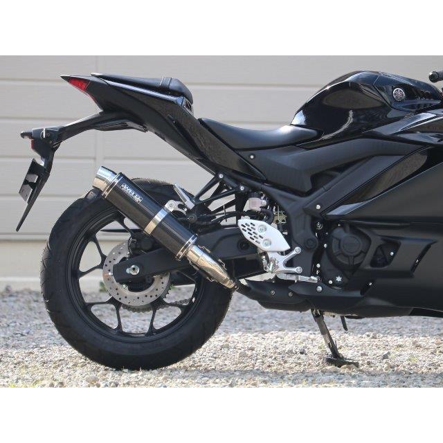 WR’S ダブルアールズ YAMAHA ヤマハ YZF-R25/MT-25 (22-) スリップオンマフラー ラウンド/カーボンサイレンサー BC2270JMの画像