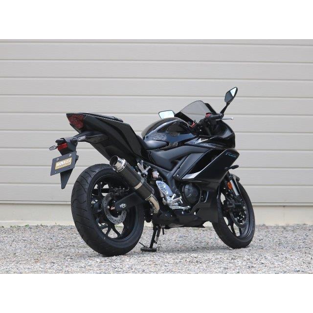 WR’S ダブルアールズ YAMAHA ヤマハ YZF-R25/MT-25 (22-) スリップオンマフラー ラウンド/カーボンサイレンサー BC2270JMの画像