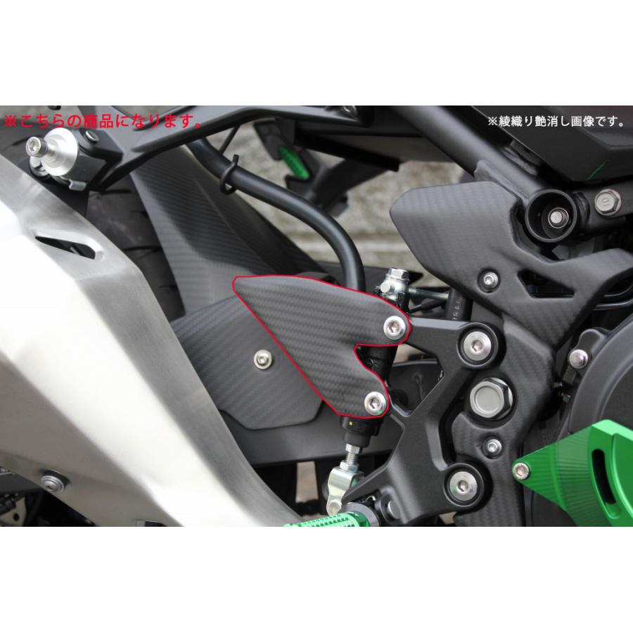 SPEEDRAカーボンヒールプレート kawasaki ninja250/400 SPEEDRA（スピードラ） KAWASAKI NINJA250/400 2018- ヒールプレート