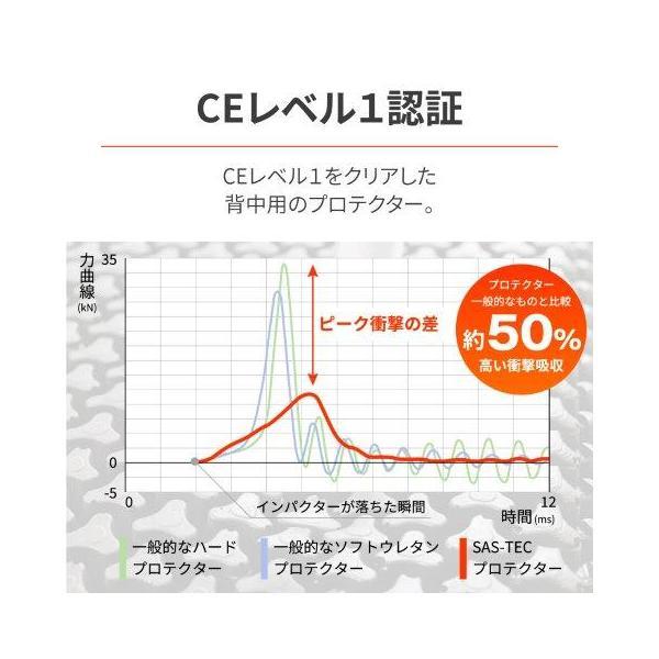 SAS-TEC(サステック) バイク用 プロテクター 背中 トリプルフレックス 薄型 フルバック CEレベル1 瞬間硬化 DAYTONA デイトナ 42197｜moto-occ｜03