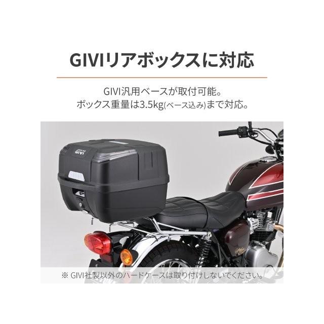 在庫有り DAYTONA デイトナ バイク用 リアキャリア W230/メグロS1(25)専用 クラシックキャリア クロームメッキ 61040の画像