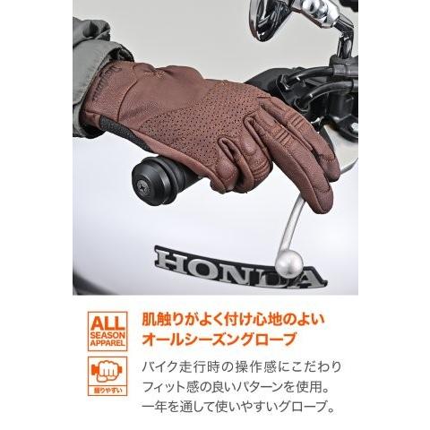 DAYTONA（デイトナ） バイク グローブ 革(ヤギ革) 冬夏秋春 スマホ対応