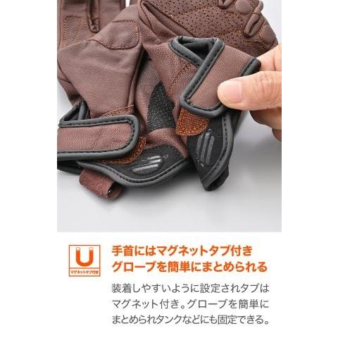 DAYTONA（デイトナ） バイク グローブ 革(ヤギ革) 冬夏秋春 スマホ対応