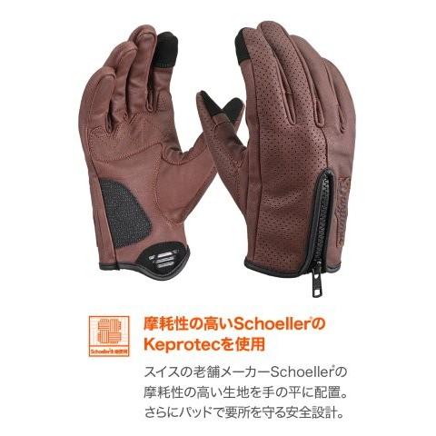 DAYTONA（デイトナ） バイク グローブ 革(ヤギ革) 冬夏秋春 スマホ対応