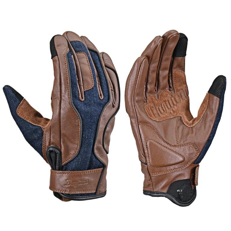 新品未使用　グローブ DAYTONA（デイトナ） 冬夏秋春 革(ヤギ革) ストレッチデニム スマホ