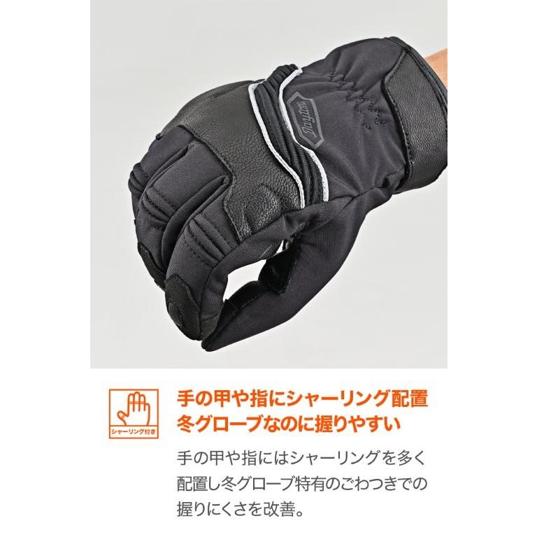 DAYTONA（デイトナ） 在庫有り 冬秋 革(ヤギ革) 防水 防風 スマホ対応