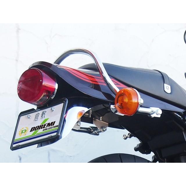 ゼファー1100/750Z2タイプ鉄メッキリアフェンダー（赤ランプ付き） 鉄