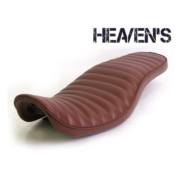 エストレヤ HEAVEN'S タックロールシート ブラウン HEAVEN'S（ヘブンズ） Kawasaki エストレヤ HEAVENS ローダウンシート