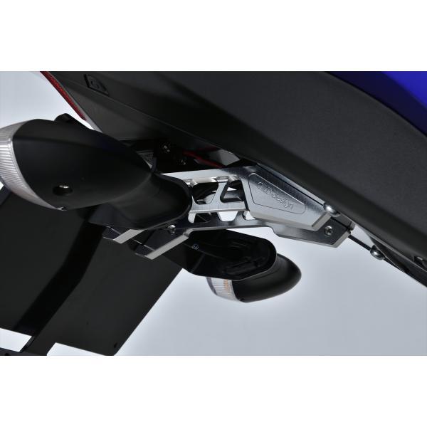 YZF-R25用ビレットライセンスホルダー (2019年〜) ブラック ヤマハ YZF-R25  Gcraft Gクラフト 71544の画像
