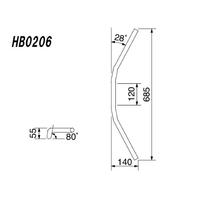 HURRICANE HARRICANE ハリケーン バーハンドルkit ZX-14R(12-15) ABS