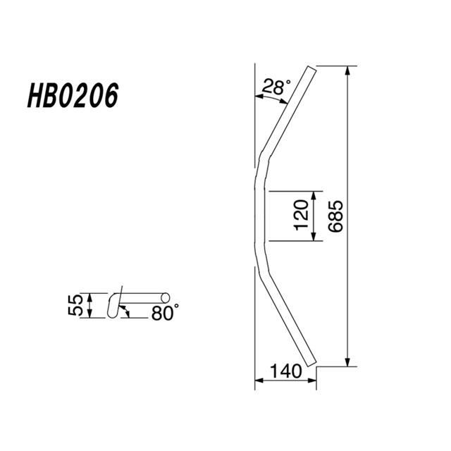 欠品中 HURRICANE ハリケーン バーハンドルkit ブラケット式 ZX-14R(12