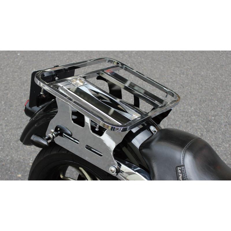 在庫有り ツーリングキャリア デタッチャブルマウント ソロ用 FXDB09Y- FXD/L/LS/C06Y- クロームメッキ KIJIMA キジマ HD-08271の画像