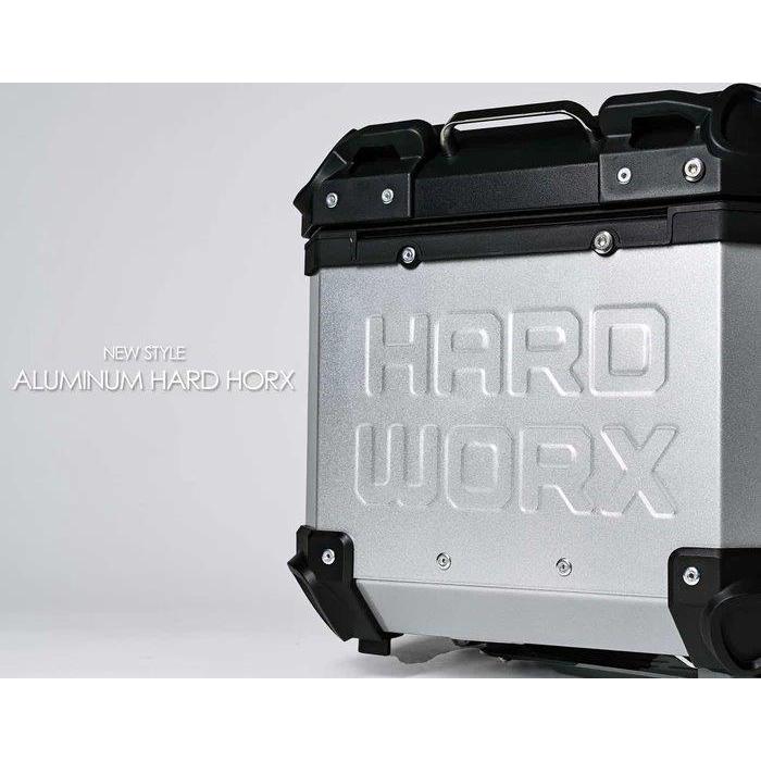 HARD WORX（ハードワークス） アルミトップケース HXNE45 シルバー 45L