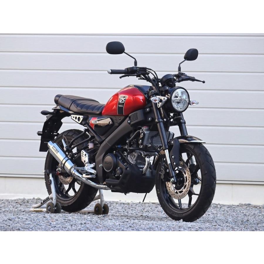WR'S ダブルアールズ YAMAHA ヤマハ XSR125('23-) ショートオーバル フルエキゾースト JMCA政府認証 ステンレス LA2150JM_3
