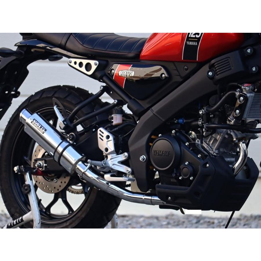 WR'S ダブルアールズ YAMAHA ヤマハ XSR125('23-) ショートオーバル フルエキゾースト JMCA政府認証 ステンレス LA2150JM_4