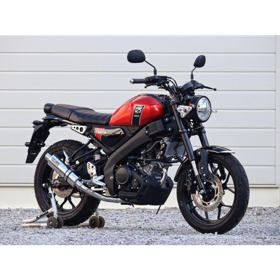 WR'S ダブルアールズ YAMAHA ヤマハ XSR125('23-) ショートオーバル フルエキゾースト JMCA政府認証 ステンレス LA2150JM_7