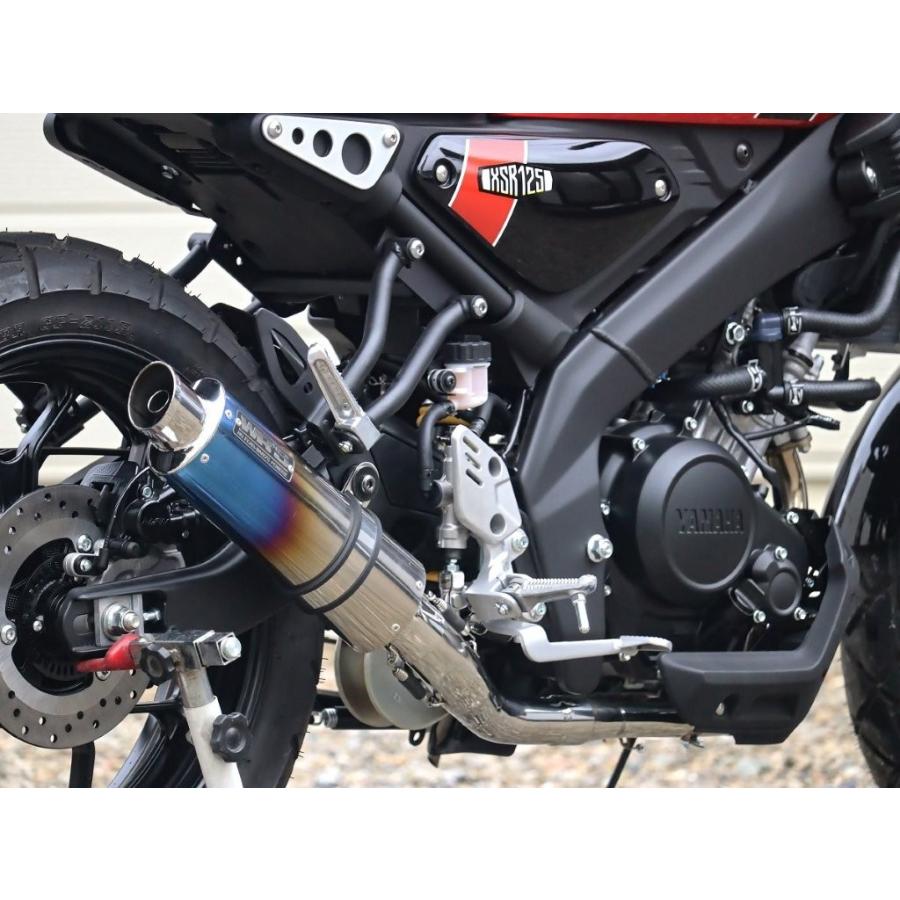 WR’S│ショートオーバル 焼チタン│XSR125(23-)│フルエキ マフラー WR'S（ダブルアールズ） YAMAHA ヤマハ XSR125('23-) ショートオーバル