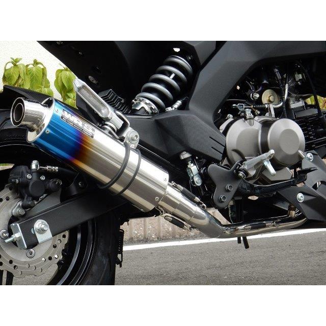 Z125PRO ショートオーバル 焼き色タイプ フルエキゾースト  WR’S ダブルアールズ LS4110JMの画像
