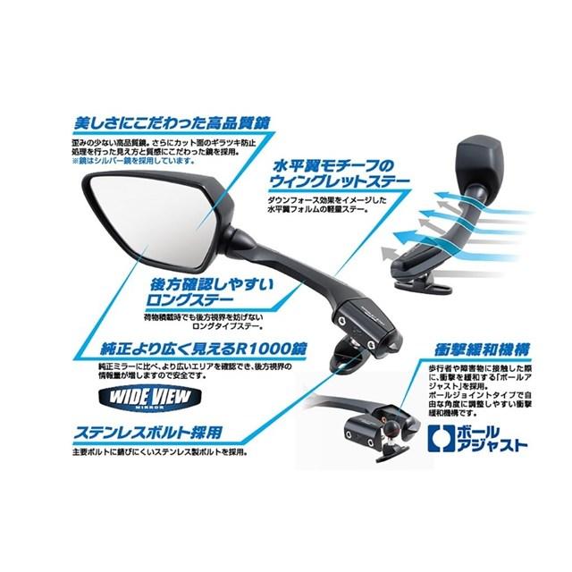TANAX（タナックス） 在庫有り カウリングミラー16L NC-006L : MOTO