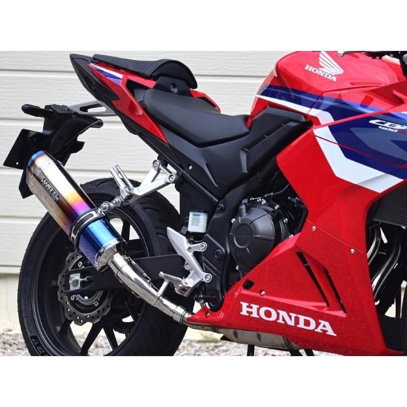 WR's ステンレス マフラー グラデーション　CBR400R B級品　最終値 WR'S（ダブルアールズ） WR'S HONDA ホンダ CBR400R(24-) SS-OVAL LONG