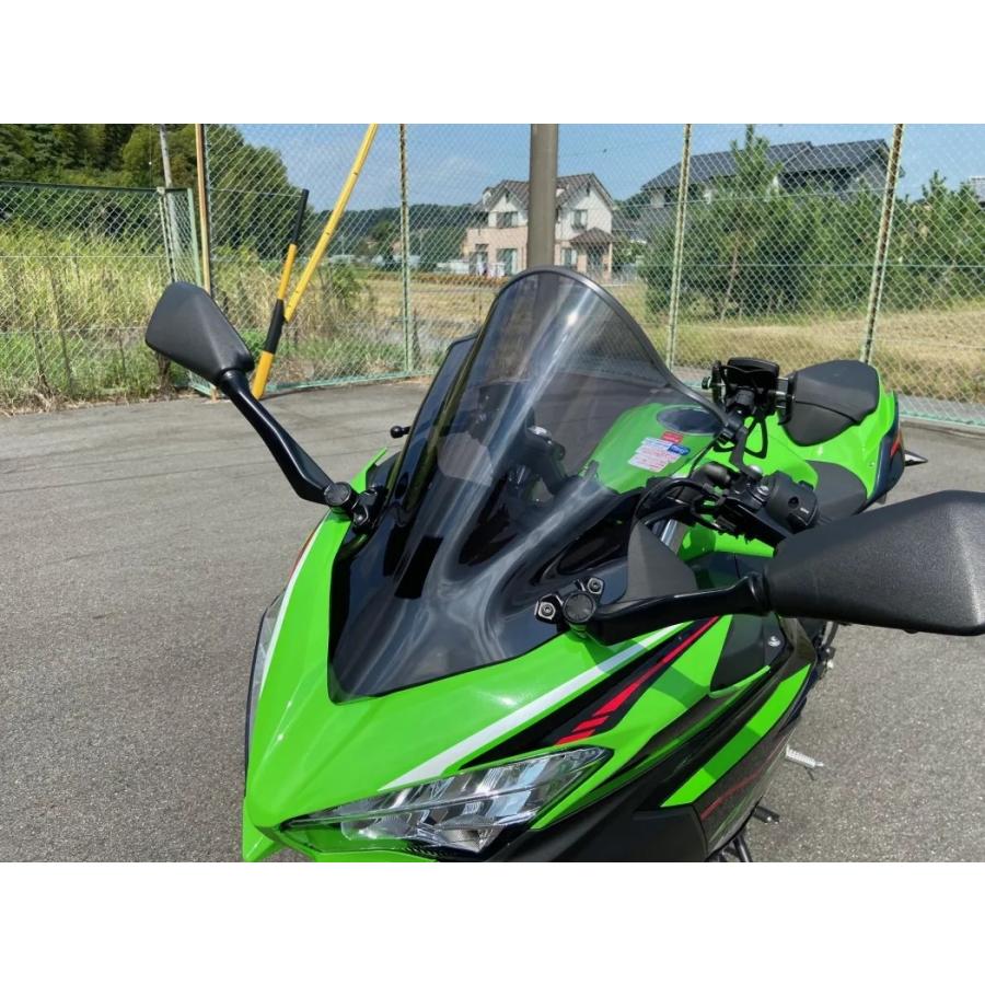 旭風防 ウインドシールド スモーク Ninja250/400('18〜) Ninja250/Ninja400(18-20)用 スモークスクリーン＿アクリポイント