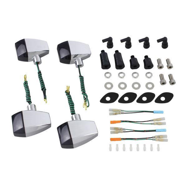 POSH - CB1300SB/スーパーボルドール(2006-2013) 用 ZR手あい スタンダードレンズウインカーKIT メッキ上半身/スモークレンズ｜ポッシュフェイス/ ウインカー-ライト、レンズ-車、バイク、自転車
