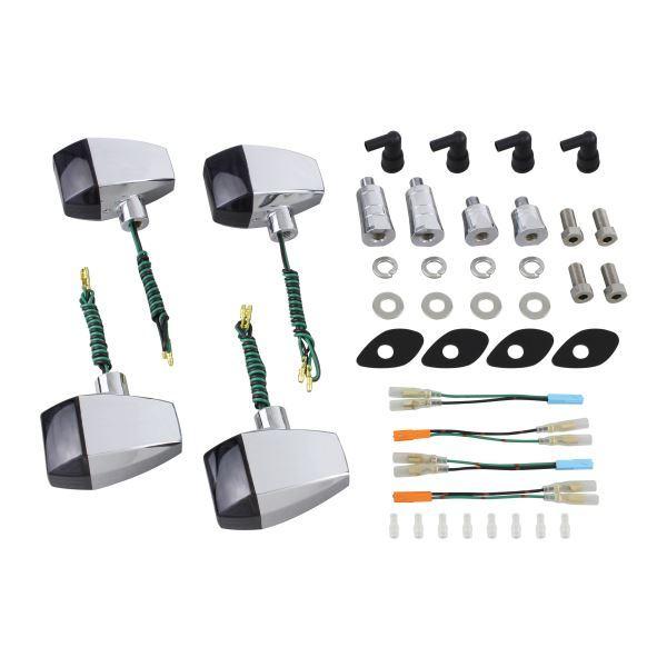 POSH - CB1300SB/スーパーボルドール(2006-2013) 用 ZR手あい クリスタルカットレンズウインカーKIT メッキ上半身/スモークレンズ｜ポッシュフェイス/ ライト、レンズ-バイク-ウインカー