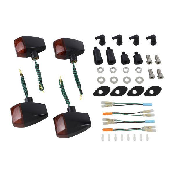 POSH - CB1300SB/スーパーボルドール(2006-2013) 用 ZR手あい スタンダードレンズウインカーKIT 黒いこと上半身/オレンジ色水晶体｜ポッシュフェイス/ 車、バイク、自転車-ウインカー-ライト、レンズ