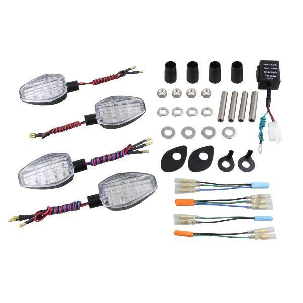 CB1300SF(2003-2005) 用 ライトウェイトLEDウインカー車種別KIT ブラックボディ/クリアーレンズ｜ポッシュフェイス/POSH