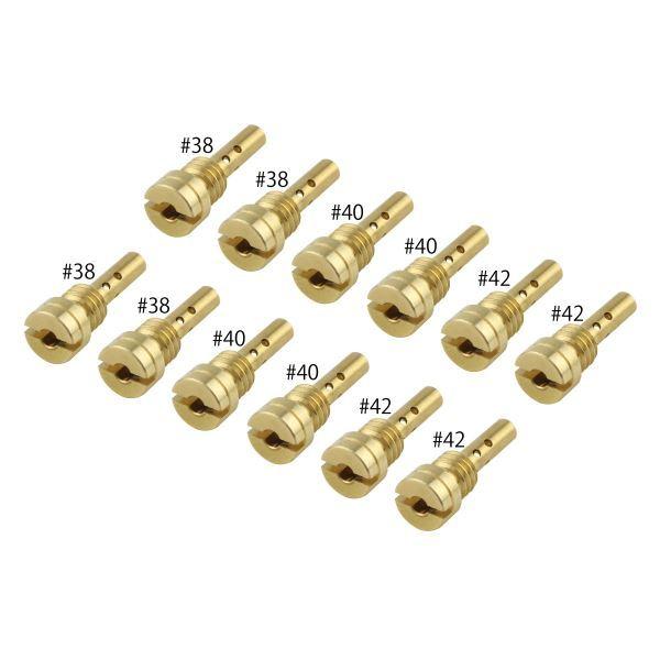 ZRX400/2(-2008) 用 パイロットジェットSET ケイヒンCVK/FCR(15X5.4) #38#40#42(各4&times;12個SET)｜ポッシュフェイス/POSH