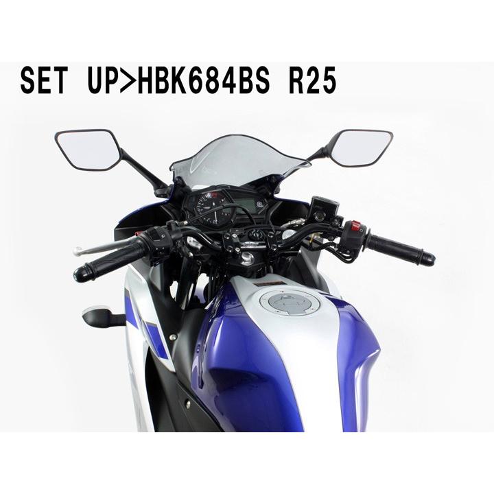 HURRICANE YZF-R25(15-16/RG10J/ABS無)用 BMコンチ2型バー HURRICANE YZF-R25(15-16/RG10J/ABS無)用 BMコンチ2型バー