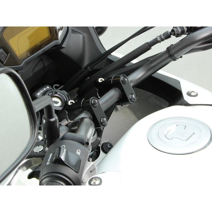 VTR250/LD(98-16/MC33)用 セットバックスペーサー/ハンドルアップスペーサー(ブラック) ｜ハリケーン_2