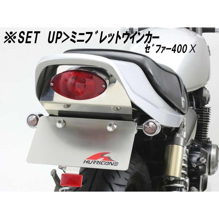 ZRX400/S(-00)用 ミニブレットウインカーキット(クリアレンズ) ｜ハリケーン_1