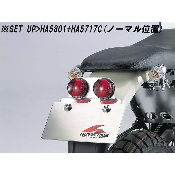 エイプ100/APE100D(09-16)用 ミニウインカーキット(オレンジレンズ) ｜ハリケーン_1