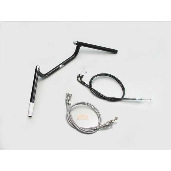 CB400SF-VTEC-Revo(08-13/ABS無)用 コンドル型ハンドルSET(ブラック)｜ハリケーン