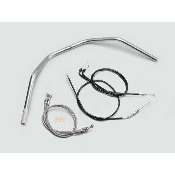 CB400SF-VTEC/2/3(99-07)用 130クラシックプルバック型ハンドルSET(メッキ)｜ハリケーン