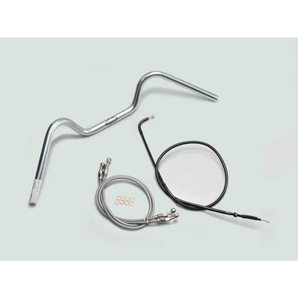 XJR400R(98-00/4HM)用 90フォワードアップ型ハンドルSET(メッキ)｜ハリケーン