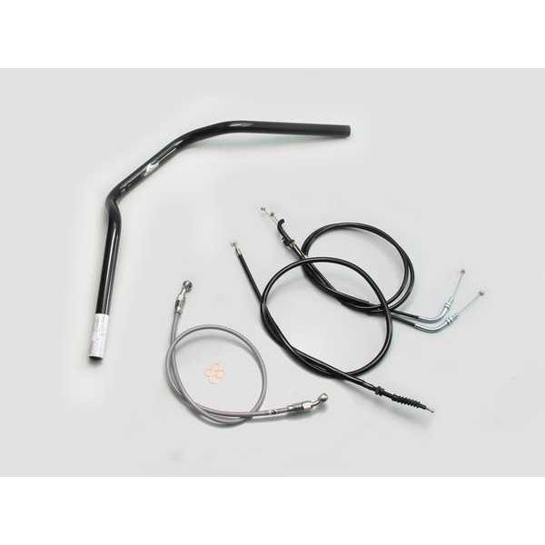 Z250(13-14/ER250C/ABS無)用 POLICE2型ハンドルSET(ブラック)｜ハリケーン
