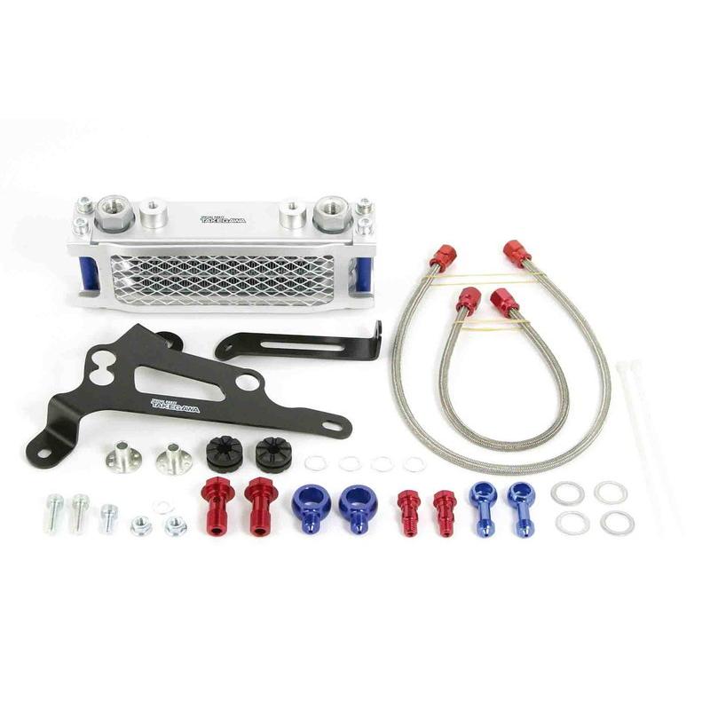 コンパクトクール・オイルクーラーKit (3段/シルバーコア/スリムライン) KLX110_SP武川 ITAKEGAWA0707