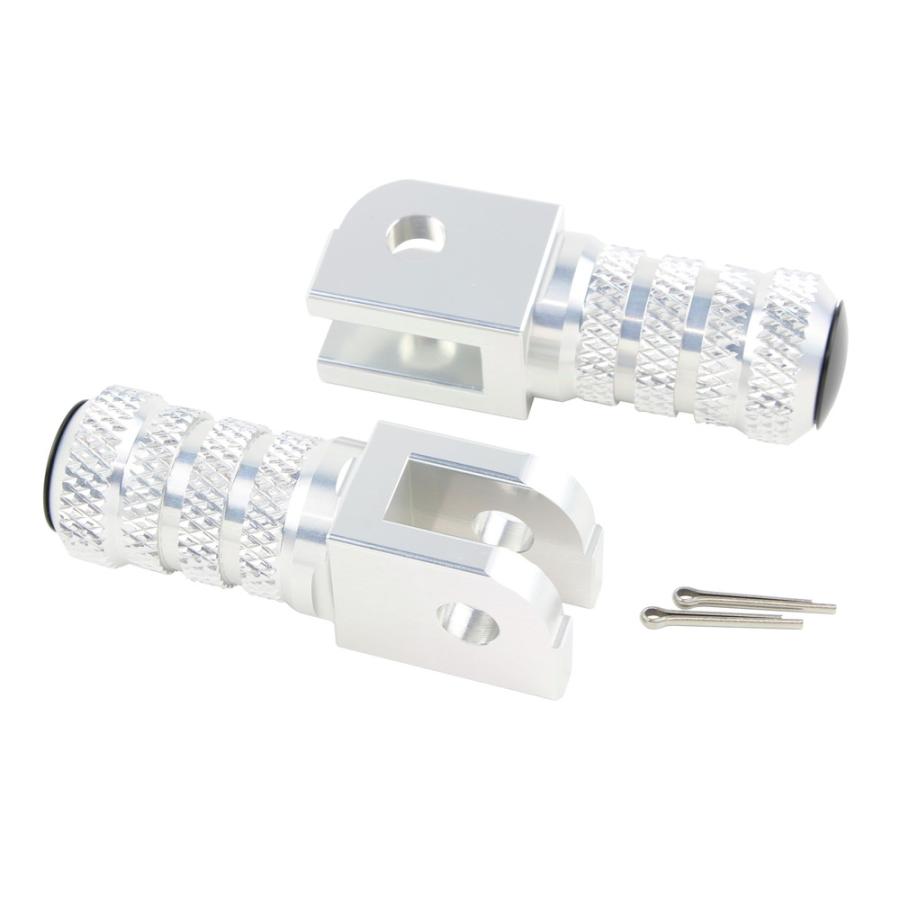 シフトアップ NSR50用ビレットショートステップバー (シルバー)＿