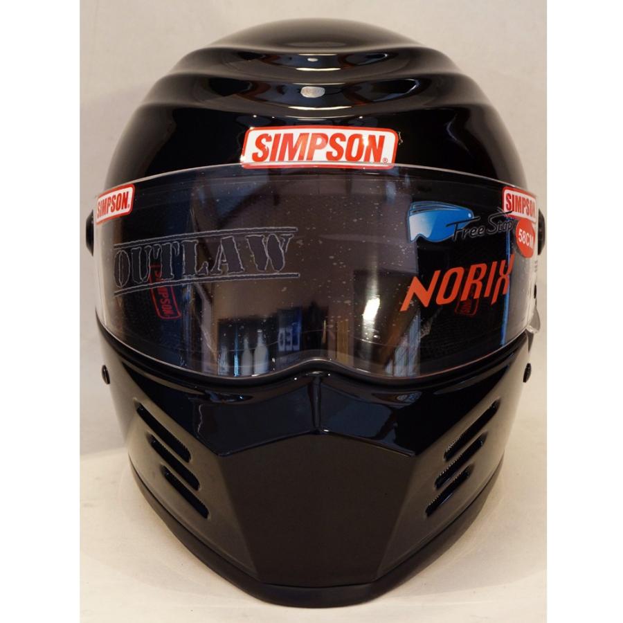 SIMPSON シンプソン NORIX OUTLAW アウトロー ブラック フルフェイスヘルメット 正規品 :330411:バイク用品専門店